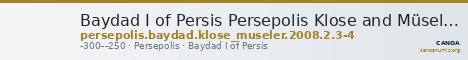 Baydad I of Persis Persepolis Klose and Müseler 2008 2.2-3 — CANOA