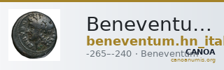 Beneventum Historia Numorum Italy 440 — CANOA