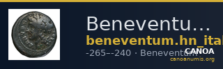 Beneventum Historia Numorum Italy 440 — CANOA