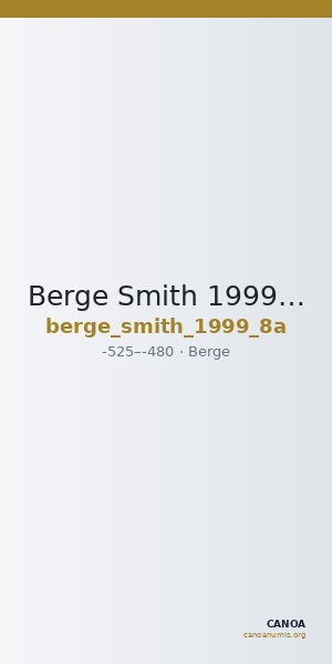 Berge Smith 1999 Group 8A — CANOA