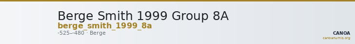 Berge Smith 1999 Group 8A — CANOA