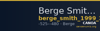 Berge Smith 1999 Groups 3-4 — CANOA