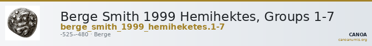 Berge Smith 1999 Hemihektes, Groups 1-7 — CANOA