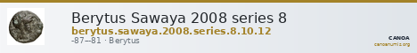 Berytus Sawaya 2008 series 8 — CANOA