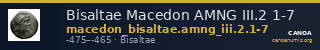 Bisaltae Macedon AMNG III.2 1-7 — CANOA
