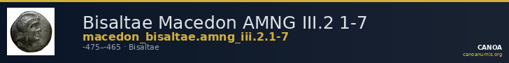 Bisaltae Macedon AMNG III.2 1-7 — CANOA