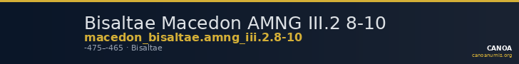 Bisaltae Macedon AMNG III.2 8-10 — CANOA