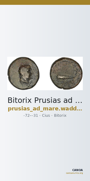 Bitorix Prusias ad Mare Waddington 1912 22 — CANOA