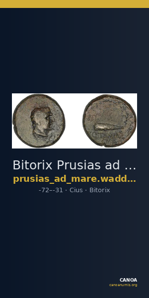 Bitorix Prusias ad Mare Waddington 1912 22 — CANOA