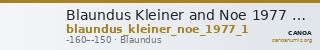 Blaundus Kleiner and Noe 1977 p. 81, 7 — CANOA