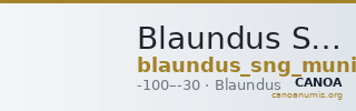Blaundus SNG Munich 80 — CANOA