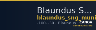 Blaundus SNG Munich 80 — CANOA