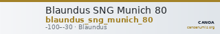 Blaundus SNG Munich 80 — CANOA