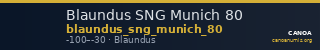 Blaundus SNG Munich 80 — CANOA
