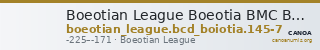 Boeotian League Boeotia BMC Boeotian League 105-107 — CANOA