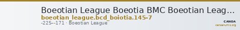 Boeotian League Boeotia BMC Boeotian League 105-107 — CANOA