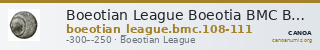 Boeotian League Boeotia BMC Boeotian League 108-111 — CANOA