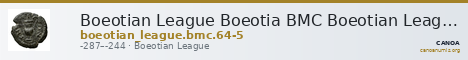 Boeotian League Boeotia BMC Boeotian League 64-65 — CANOA