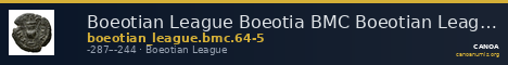 Boeotian League Boeotia BMC Boeotian League 64-65 — CANOA