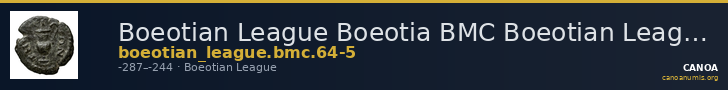 Boeotian League Boeotia BMC Boeotian League 64-65 — CANOA