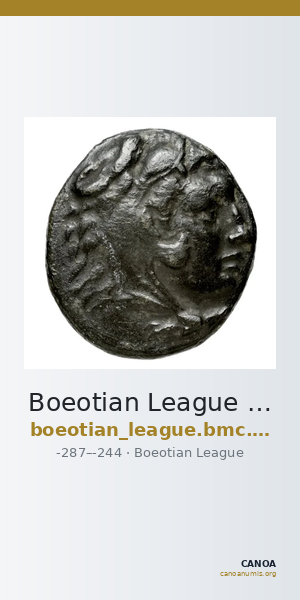 Boeotian League Boeotia BMC Boeotian League 66-71 — CANOA