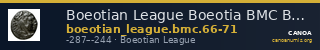 Boeotian League Boeotia BMC Boeotian League 66-71 — CANOA