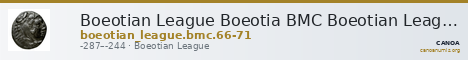 Boeotian League Boeotia BMC Boeotian League 66-71 — CANOA