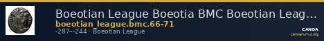 Boeotian League Boeotia BMC Boeotian League 66-71 — CANOA
