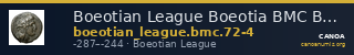 Boeotian League Boeotia BMC Boeotian League 72-74 — CANOA