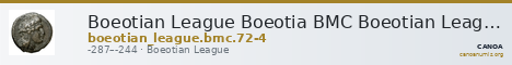 Boeotian League Boeotia BMC Boeotian League 72-74 — CANOA