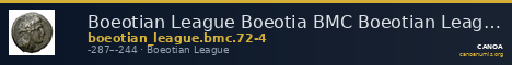 Boeotian League Boeotia BMC Boeotian League 72-74 — CANOA