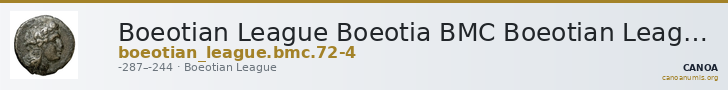 Boeotian League Boeotia BMC Boeotian League 72-74 — CANOA