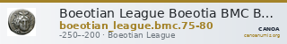 Boeotian League Boeotia BMC Boeotian League 75-80 — CANOA