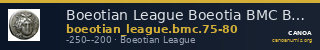 Boeotian League Boeotia BMC Boeotian League 75-80 — CANOA