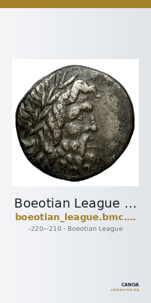 Boeotian League Boeotia BMC Boeotian League 81-89 — CANOA