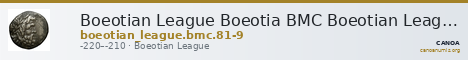 Boeotian League Boeotia BMC Boeotian League 81-89 — CANOA
