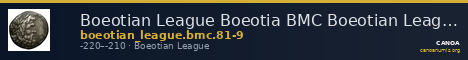 Boeotian League Boeotia BMC Boeotian League 81-89 — CANOA