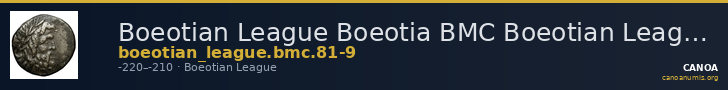 Boeotian League Boeotia BMC Boeotian League 81-89 — CANOA