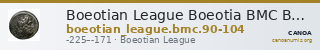 Boeotian League Boeotia BMC Boeotian League 90-104 — CANOA