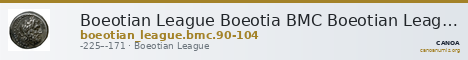 Boeotian League Boeotia BMC Boeotian League 90-104 — CANOA
