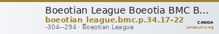 Boeotian League Boeotia BMC Boeotian League p. 34, 17-22 — CANOA