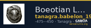 Boeotian League Tanagra Babelon 1907 1359-1360, 1362-1364 — CANOA