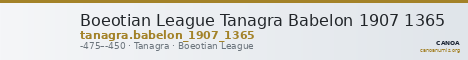 Boeotian League Tanagra Babelon 1907 1365 — CANOA