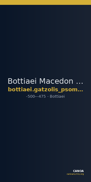 Bottiaei Macedon Gatzolis et Psoma 2009 Pl. 1.11 — CANOA
