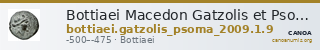 Bottiaei Macedon Gatzolis et Psoma 2009 Pl. 1.9 — CANOA