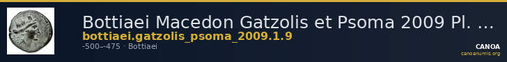 Bottiaei Macedon Gatzolis et Psoma 2009 Pl. 1.9 — CANOA