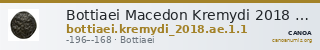 Bottiaei Macedon Kremydi 2018 Bronze Group I, series 1 — CANOA