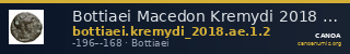 Bottiaei Macedon Kremydi 2018 Bronze Group I, series 2 — CANOA