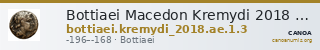 Bottiaei Macedon Kremydi 2018 Bronze Group I, series 3 — CANOA