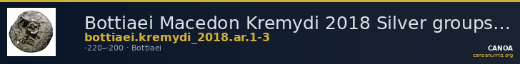 Bottiaei Macedon Kremydi 2018 Silver groups 1-3 — CANOA